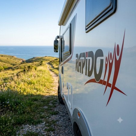 Rapido logo stickers 65 × 20 cm – set of 2 motorhome decals